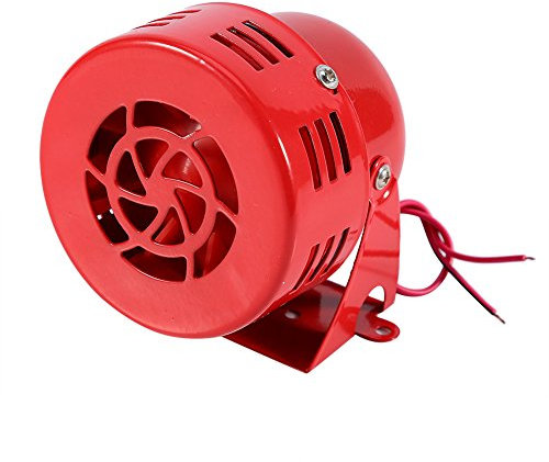 Horn Loud 12 V 110dB Elektroauto Lkw Motorrad Driven Brake Motor Air Raid Sirene Horn Alarm Laut 50er Jahre rot MEHRWEG VERPACKUNG