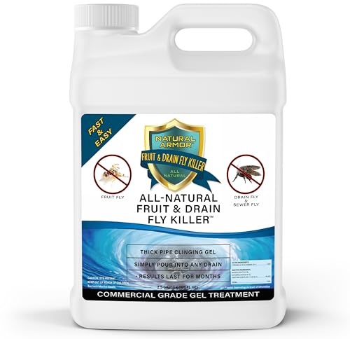 Fruit Fly & Drain Fly Killer - Commercial Gel Treatment – Eliminates Fly & Gnat Infestations - 1 Gallon