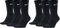 Nike 6 Paar Herren Damen Socken SX4508 weiß oder schwarz oder weiß grau schwarz, Farbe:weiß schwarz, Größe:38-42