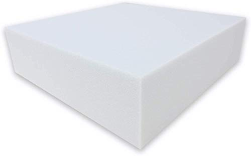 Dibapur ® White: Ortopedisk kallskummadrass/akustiskt skum – H2 – utan överdrag – tillverkad i Tyskland (140 x 200 x 5 cm)