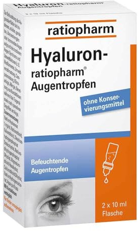 HYALURON-RATIOPHARM Augentropfen 2X10 ml