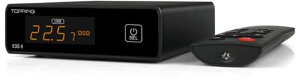 Topping E30II Lite USB DAC: AK4493S XMOS XU208 DSD512 PCM32bit/768kHz DAC, ingresso USB/OPT/COAX Convertitore D/A HiFi Audio Preamp DAC (Nero)