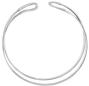 Breil, Collezione Lightline, Collana Donna Rigida, in Acciaio Armonico Lucido, Effetto Luminoso, Taglia Unica, Idea Regalo Donna