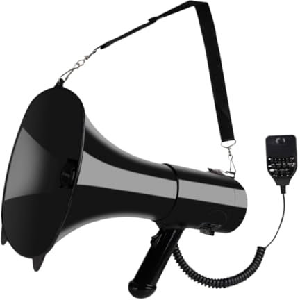 Megafon Bullhorn Bärbar Bullhorn Hållbara Megafoner Handhållen Megafonmusik För Utomhusaktiviteter Megafon för Demonstrationer