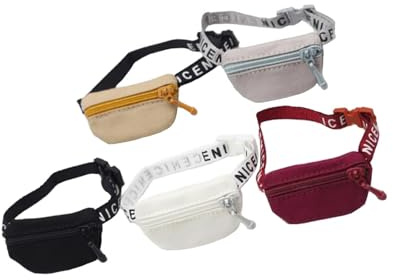 Colorful Doll Backpack Accessories – Fits for Labubu, OB11, 1/8–1/6 BJD – Convertible Style as Mini Messenger or Shoulder Bag (Mixed Color)