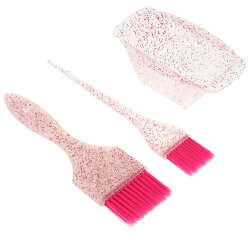 TOPBATHY Salon Hair Coloring Kit with Soft Bristle Tint Brush and Mixing Bowl Set for Precise Hair Dyeing at Home and Professional Use Comfortable Grip