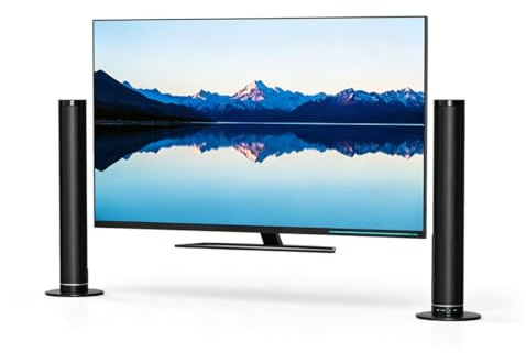 YUEHISY Sound Bar för Smart TV, 2-i-1 Löstagbar Hemmabiohögtalare, Bluetooth 5.0/ARC/Optical/AUX/Coaxial, Väggmonterbar Soundbar (EU: Värmeeffekt 550W)
