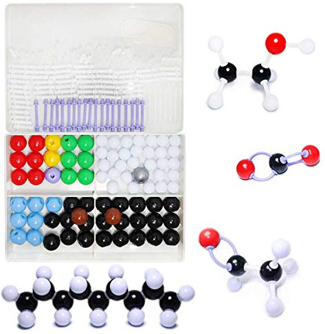 LINKTOR Kit per modelli molecolari di chimica, set per studenti o insegnanti per apprendimento di chimica organica e inorganica, motivare l'entusiasmo per imparare e aumentare