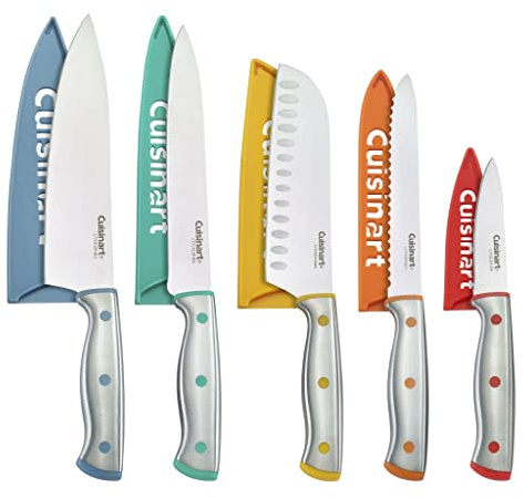 Cuisinart C77CR-10P 10pc Stainless Steel ColorCore™ Color Rivet Set with Blade Guards