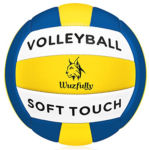 Wuzfully Ballon de Volley Soft Touch Beach Volley Ball pour Adultes et Enfants pour Intérieur Extérieur Taille 5