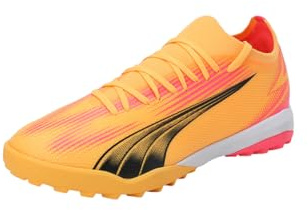 Puma Scarpe da Calcio Ultra Match TT 44.5 Sun Stream Black Sunset Glow Orange Pink