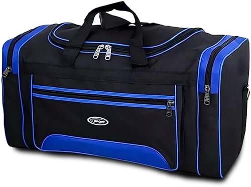 Retoo Sporttaschen für Damen, Herren, Trainingstasche, Gym, Bag Klassische, Sport Tasche, Handtaschen, Mode Tasche Reisen, Reisetasche für Sport, Fitnessstudio, Fitness, Handball, Fußball, Schwarz