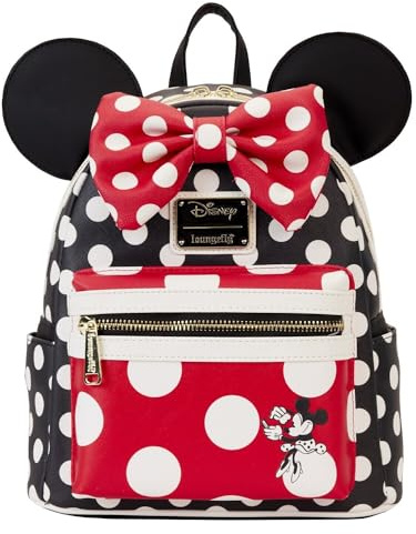 Loungefly Disney Minnie Mouse Rocks the Dots Double Strap Shoulder Bag, Multi, Mini