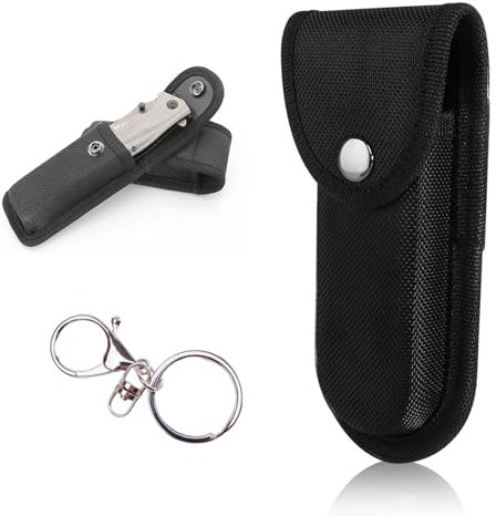 Messeretui,Messertasche für Gürtel,Messer Etui,Messerscheide,Messertasche,Gürteletui Nylon,Taschenmesser Hülle mit Gürtelschlaufe,für taschenmesser Klein Klappmesser Innerhalb von 13 cm Länge,Schwarz