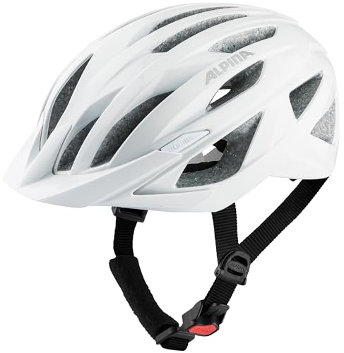 ALPINA Delft MIPS - Sicherer, Leichter & Individuell Anpassbarer MIPS Fahrradhelm für Erwachsene, optimaler Schutz durch MIPS, White matt, M (55-59 cm)