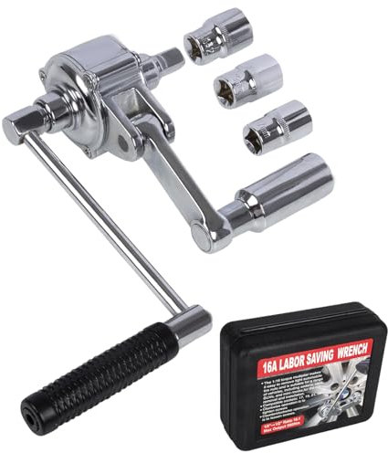 RANSOTO Torque Multiplier Wrench Set with 11/16, 3/4, 13/16, 17mm, 19mm, 21mm Sockets for Car Tire Lug Nuts