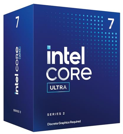 Intel® Core™ Ultra 7 processeur pour PC de Bureau 265F, 20 cœurs (8 P-Cores + 12 E-Cores) jusqu'à 5.3 GHz