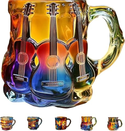 Handgjorda 3D-böcker läsklyckokopp, målad bokmugg, unik 3D-bokkopp glas, målade böcker kaffekopp, läslycka kopp, stapelkopp, original bokmugg av målat glas (D)