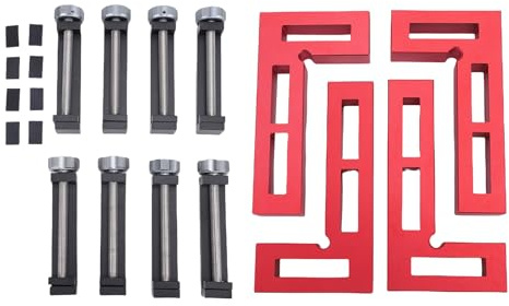 Juego de abrazaderas de esquina de 90 grados |Aleación de aluminio y acero inoxidable para trabajos de carpintería de precisión |Abrazaderas de ángulo recto ajustables para