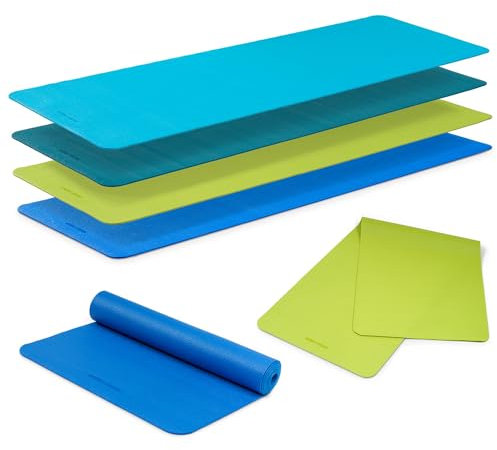 Sport-Thieme Pilates- u. Yogamatte Classic | Hochwertige, strukturierte Gymnastikmatte, Fitnessmatte | Isoliert, rutschfest, Hautfreundlich, dünn, leicht | Div. Farben | 180x60x0,5 cm