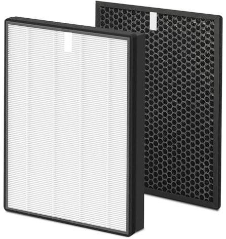 Fishoney FY2420/30 Filter für Philips AC2882, AC2887, AC2889 & AC3829, Serie 2000 und 3000, Ersetzt FY2422 & FY2420, 1 Hepa-Filter, 1 Aktivkohlefilter