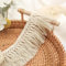 6 Meters 6cm Baumwolle Fransenborte Quasten Trim Spitzenband Spitzenborte Fransenbesatz Fransenband HäKelspitze FransenbordüRe Kissendeko Quastenbesatz Vorhangborte für Kleidung,DIY Nähen,Creme