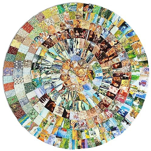 270 Stück Washi Vintage Aufkleber, Monet Van Gogh Ölgemälde Sticker Set, Scrapbook Zubehör World Famous Paintings Aufkleber Bullet Journaling Aesthetic Transparent Klein Retro Deko Sticker