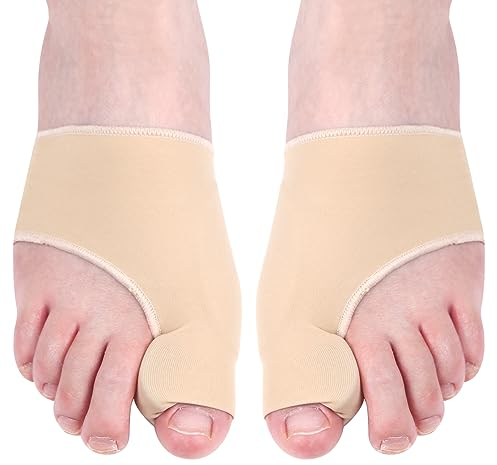 Hilph Zehenspreizer Hallux Valgus Korrektur Silikon Ballenzeh-Korrektor, Unterstützung bei Hallux Valgus und zur Ballenzehen Korrektur, Gel Hallux Valgus Schiene Socken mit Silikonpads, 1 Paar