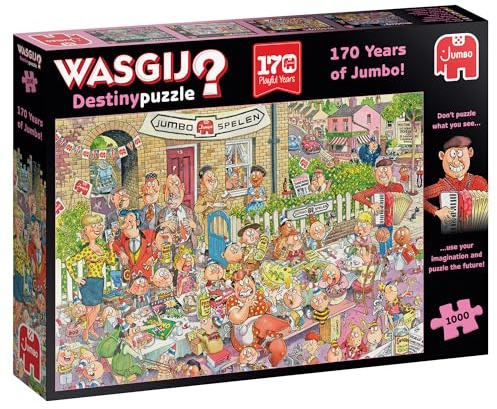 Wasgij Destiny, 170 Year Special Edition - 1000 Piece Jigsaw Puzzles for Adults - Fun, Challenging & Brainteasing Adults Jigsaw Puzzle - Puzzle the Future - 100% Recycled Cardboard - 1000pcs - Jumbo
