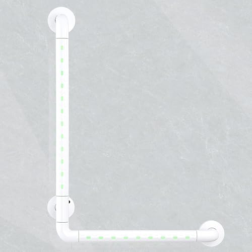 modunful Haltegriff Dusche, Haltegriffe für Senioren, 70 x 50cm L-FöRmiger Duschgriff Bad Rutschfest aus Edelstahl, Badewannengriff Behinderten Wandmontage Griffstangen für WC Badezimmer Treppen