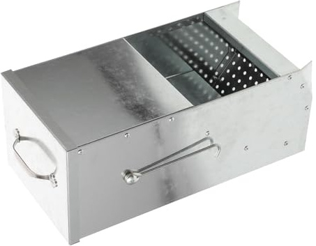 OFFSCH Dispensador de Comida y Heno Metálico con Tapa Magnética y Ganchos Dobles Comedero Pequeño para Conejos Hámsteres Hurones y Otros Animales Pequeños Fácil de Instalar y Limpiar