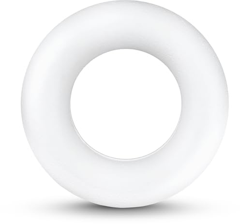 Netuno 5x cerchio polistirolo 20 cm anelli base decorativi polistirolo per Ghirlande Centrotavola Fai da Te Corone Bianche Decorazioni Natalizie Pasquali Matrimoni Feste Natale addobbi