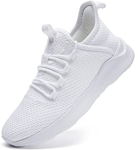 FUJEAK Löparskor för kvinnor, promenadskor, tennis, gym, arbete, fitness, sport, vardag, säkerhet, utomhus, cykling, jogging, vandring, platt atletisk snörning, skor, mode, sneakers