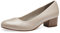 Jana Damen Pumps mit Blockabsatz Vegan, Weiß (Pearlized), 39 EU