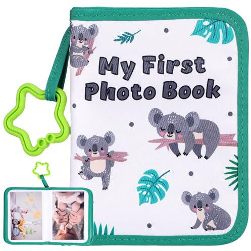 IMIKEYA Baby Photo Album My First Family Album For Baby Small Cloth Memory Photo Book With Hanging Pendant