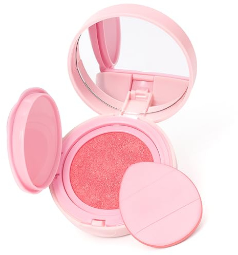 Erinde Cushion Blush, Langanhaltendes Flüssiges Rouge Mit Seidiger Textur, Einfach zu Verblenden, Für Ein Taufrisches Makeup Finish, Mit Integriertem Spiegel und Puff, Vegane & Tierversuchsfrei #01