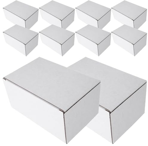 HEALLILY 10 cajas de embalaje corrugadas multirejilla para envío de botellas de vino, cristalería, contenedor de almacenamiento ligero