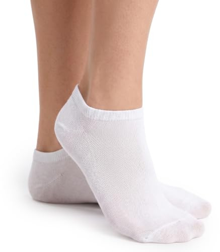 alber's Juego de 5 pares de calcetines para mujer de hilo de Escocia, algodón mercerizado fino, elegante y cómodo