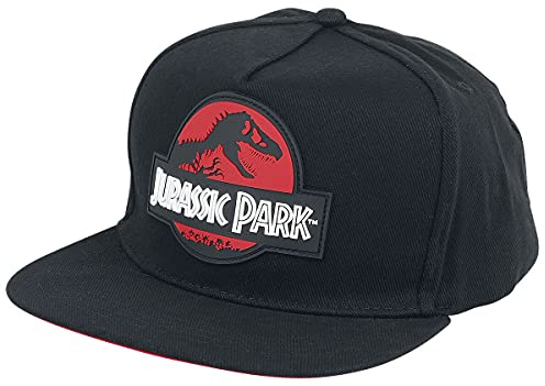 Jurassic Park Red Logo Männer Cap schwarz 100% Baumwolle Fan-Merch, Filme