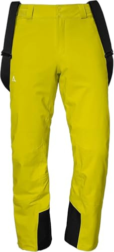 Schöffel Herren Weissach M, Wasser- und Winddichte Skihose, warme Schneehose mit Schneefang und Verstärkung gegen Skikantenschläge, Sulphur Spring, 48