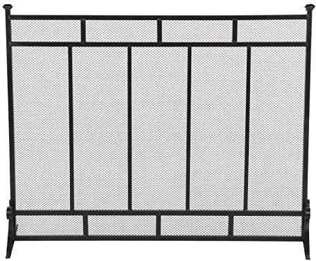 Parascintille Camino Parascintille for camino Griglia verticale decorativa in rete di ferro 99x30,5x79 cm Protezione per Stufa/Caminetti
