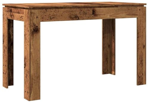 Mesa de Comedor de Madera de Ingeniería, 120x60x76 cm, Adecuada para Cocina y Restaurante, Elegante y Resistente a la Humedad