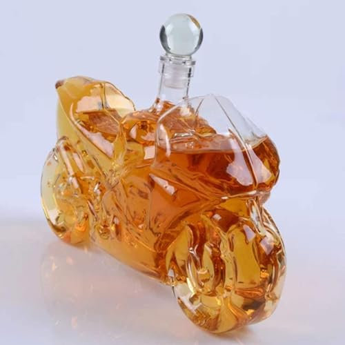 YUZDNM Ornament Sculpture - Motorcycle Whiskey Decanter - Elegant Motorbike 750Ml - Whiskey Decanter For Wine, Bourbon, Brandy, Liquor, Juice, Water, 24 * 8 * 15cm