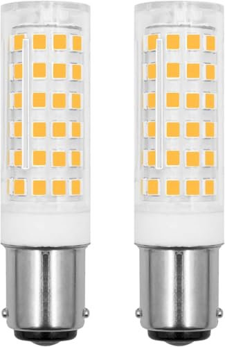 B15d LED Dimmbar 7W Ersatz für Osram Halolux Ceram 75W 690LM 220V 230V Warmweiß 3000K B15D LED Glühbirnen, Leuchtmittel Bajonettfassung für Wohnzimmer Schlafzimmer, 4er-Set