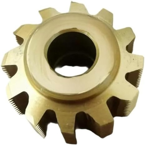 PA20 Degree Module Gear Hob Cutter, Milling Machine High Speed Steel Disk-shaped for Milling Machine 1pc(Yellow,8MM*M0.9)