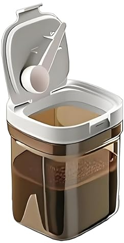 Cleesmil Coffee Storage Container with Magnetic Scoop, Airtight Coffee Canister, Kitchen Food Storage Container for Grounds Coffee, Beans, Tea, Sugar, Flour, Cereal, 1800ml