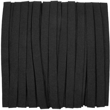 AUYAO Elastic Bands for Sewing Flat Elastic Wide Bands Stretchable Waistband Tape Elastic Cord Elastic Sewing Bands Sewing Elastic Ribbon Flat Elastic Roll for Wigs Waistband Pants DIY(1cm Wide)