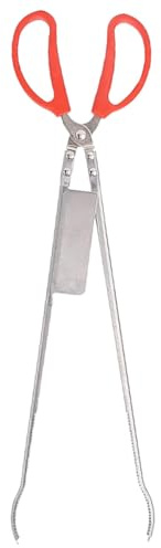 Amosfun Pinza per Granchi e Aragoste in Acciaio Inossidabile, Utensile Multifunzione Antiscivolo per Pesci e Anguille, Accessorio da Cucina per Esterni Impugnatura Ergonomica