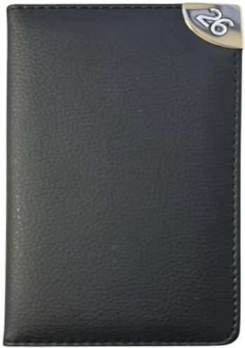 PaulStore 2026 Pocket Week To View Diary D-Range For Home And Office Use (Black)