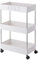 Beowanzk Bastelwagen,3 Etagen Rollwagen Küche,Servierwagen,Kitchen Trolley,Küchenwagen Schmal auf Rollen,Aufbewahrungswagen,Küchenrollwagen Regal 15cm Breit,Wagen mit Rollen Weiß